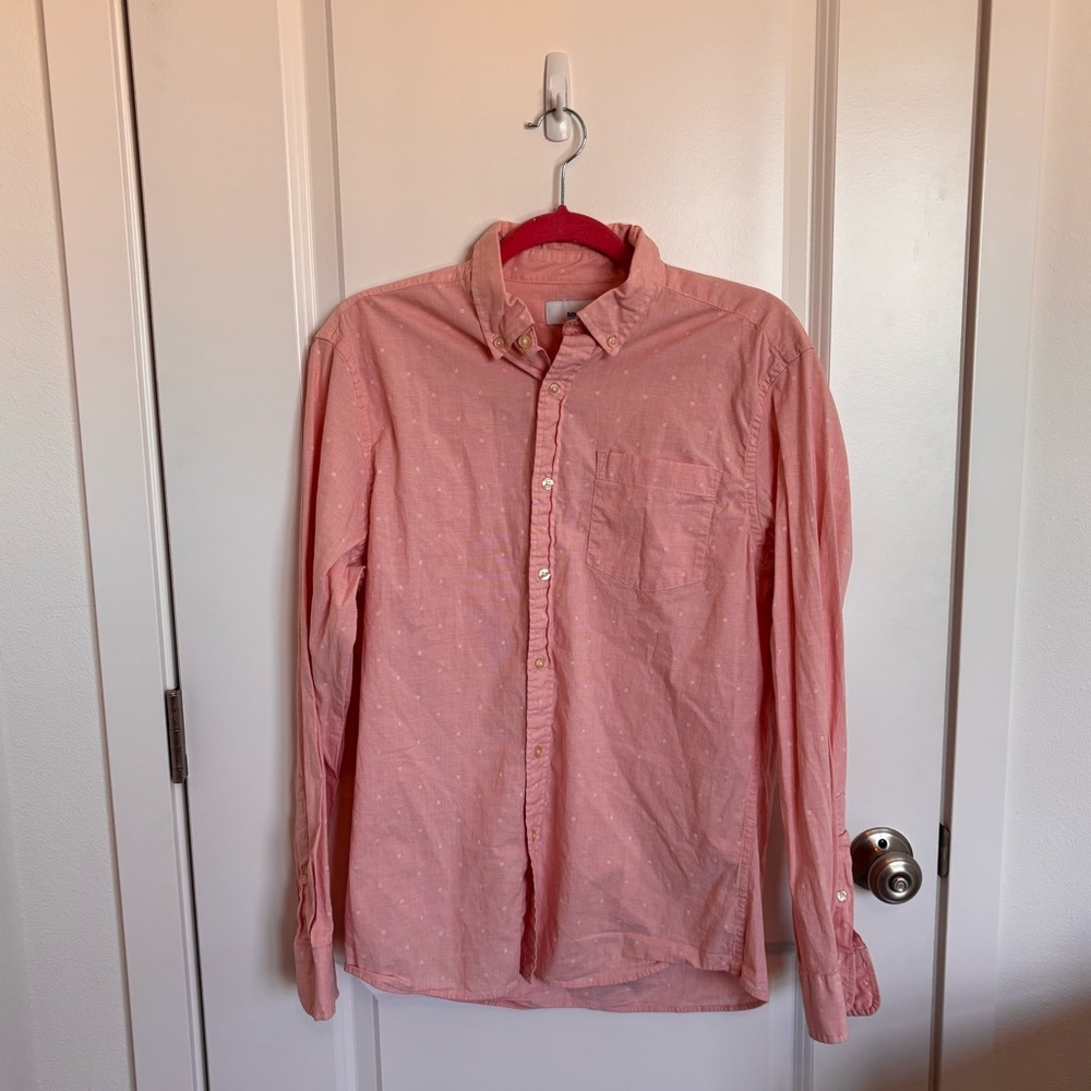 Sonoma Pink White Button Down Shirt
